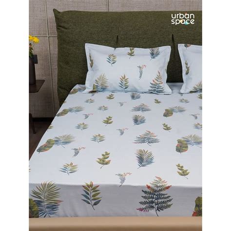 Buy Urban Space Serene Tc Cotton Bedsheets For Single Bed Fall