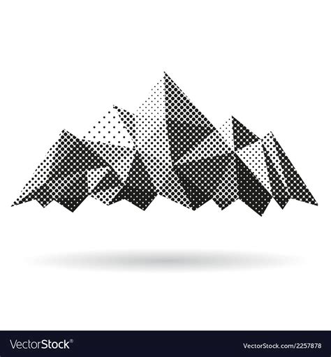 Mountain abstract isolated Royalty Free Vector Image