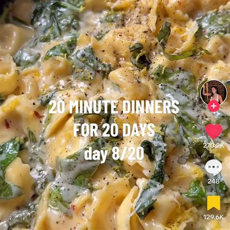 Tortellini W Spinach Lemon Cream Sauce Recipe Samsung Food App