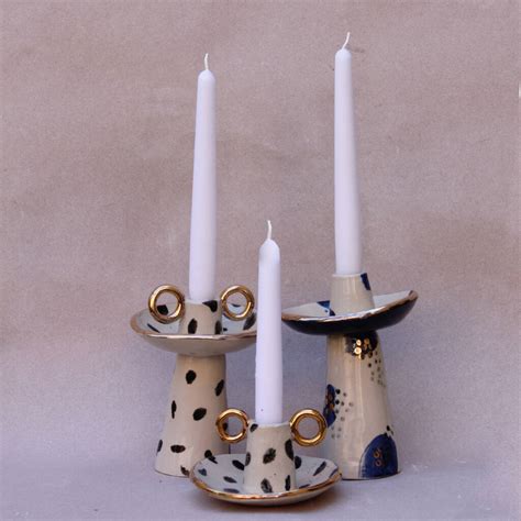 Contemporary Candle Holder By Rose Nisbet Ceramics And Textiles