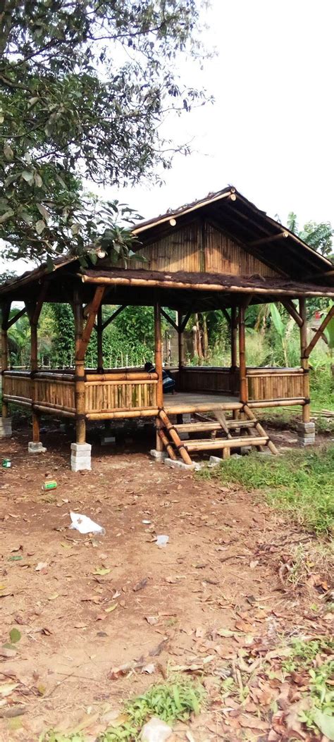 Gazebo Bambu Minimalis Lazada Indonesia