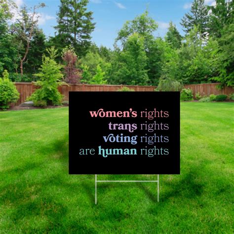 Human Rights Yard Sign Pavlovitz Design