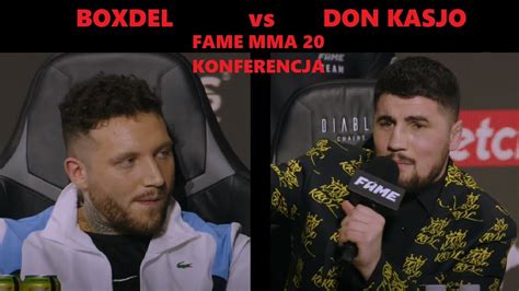 Boxdel Vs Don Kasjo Fame Mma Konferencja Youtube