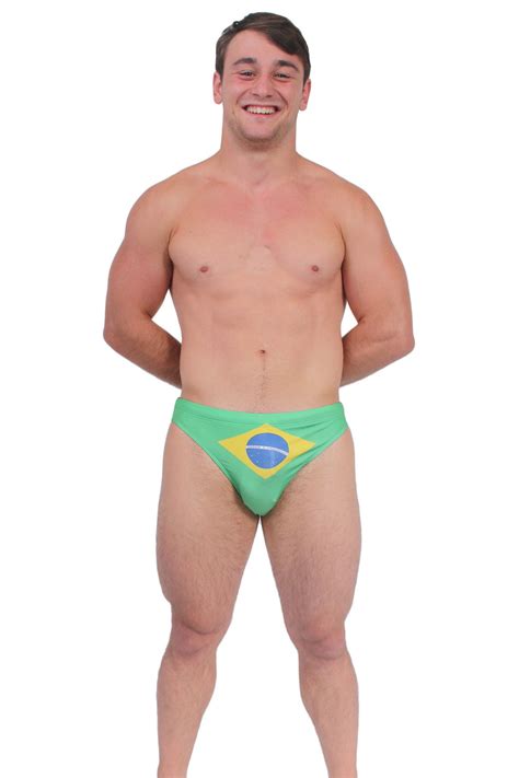 Men S Brazil Flag Sexy Bikini Futbol Bandeira Soccer Swimwear Brasil