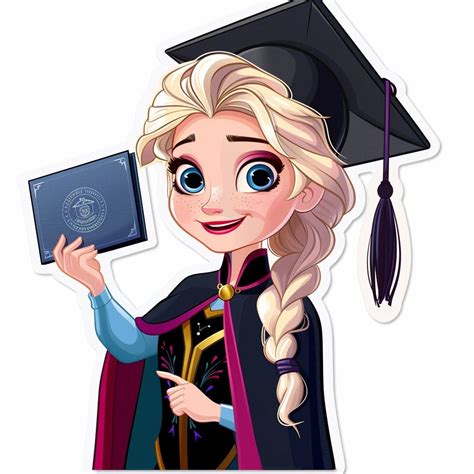 Elsa Graduation Png Graduation Png Elsa Png Happy Graduation Cap And