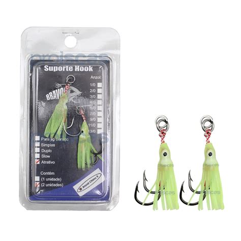 Suporte Hook Bravos Atrativo 5cm Linha Kevlar Solid E Split