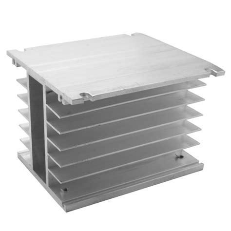 3 Phase Heat Sink 80x110x100mm For Ssr Solid State Relay Aluminum