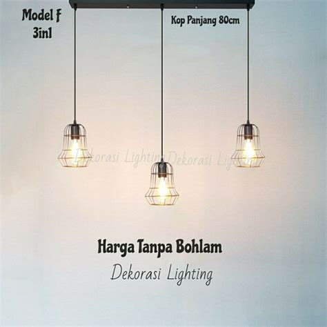 Jual Lampu Gantung Hias In Panjang Cm Set Lampu Minimalis