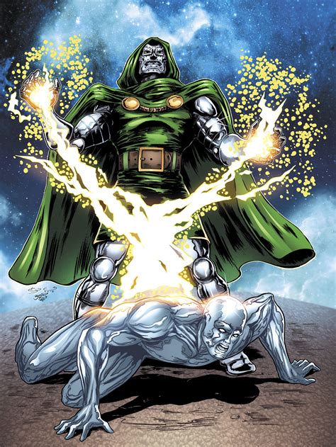 Doctor Doom Vs Silver Surfer X Etsy Espa A