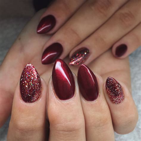 Cnd Shellac Lecente Glitter Winter Wonderland Christmas Shellac Nails Red Shellac Nails