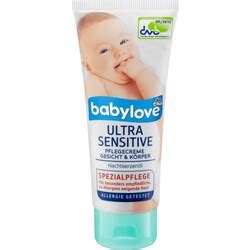 babylove Pflegecreme Gesicht Körper ultra sensitive Inhaltsstoffe