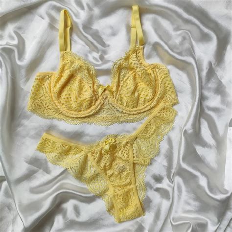 Conjunto Sem Bojo Aro Amarelo Forrado Site Exclusivo De Lingerie