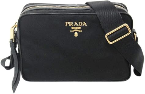 Amazon 【アウトレット】プラダ バッグ 1bh089 Prada ショルダーバッグ Tessutosoft Calf Nero ナイロンソフトカーフ ブラック 並行輸入品