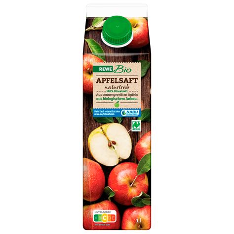 REWE Bio Apfelsaft naturtrüb 1l bei REWE online bestellen