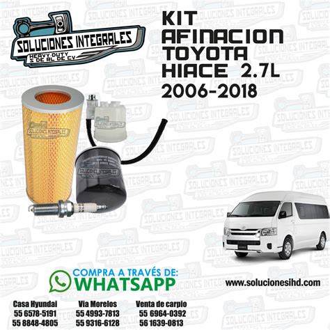 KIT AFINACION TOYOTA HIACE 2 7 L 2006 2018 Soluciones IHD