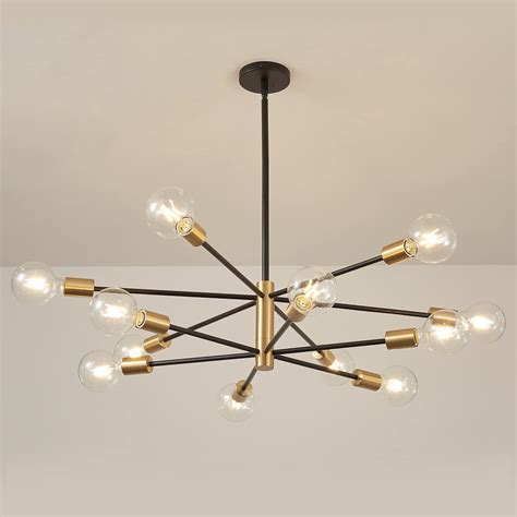 Buy RUIYEY Modern Chandelier Ceiling Light Fixture Sputnik Chandeliers