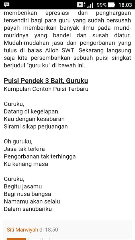 Contoh Puisi 3 Bait Bertema Pendidikan Denah