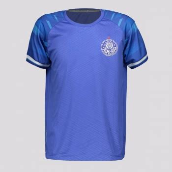 Camisa Palmeiras Goleiro Juvenil Azul FutFanatics