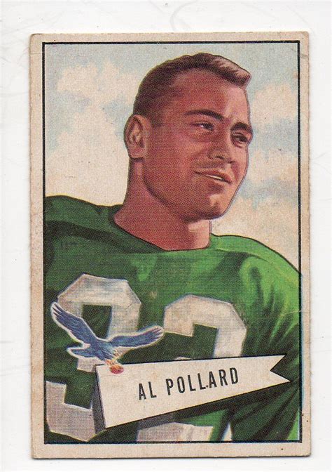 Bowman Small Football Card Al Pollard Philadelphia Eagles Vg