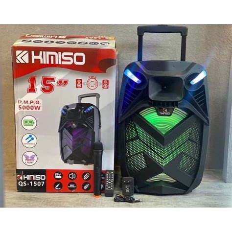 Kimiso QS 1507 15inch Trolley Portable Party Speaker Rechargeable With