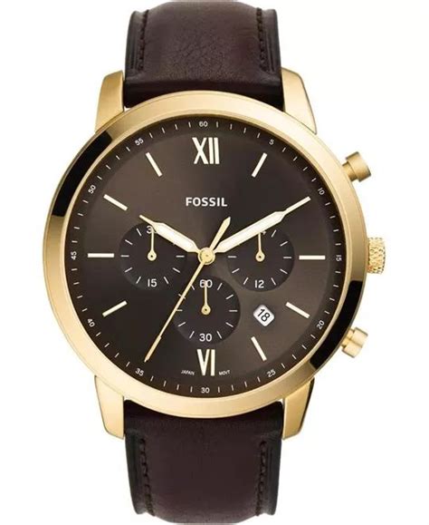 Fossil Me3161 Neutra Automatic Amber Watch 44mm