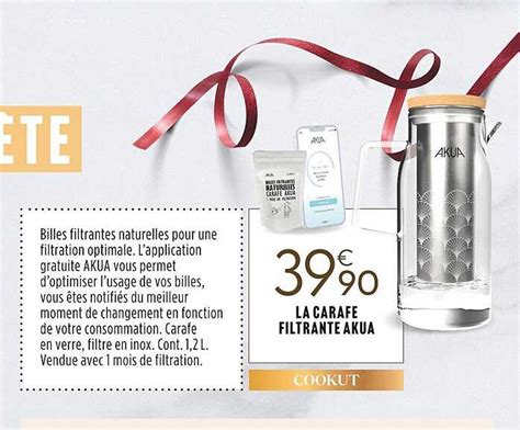 Promo La Carafe Filtrante Akua Chez Culinarion Icatalogue Fr