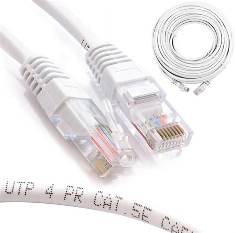 Kabel Lan Sieciowy Ethernet Skr Tka Gold Rj M Opinie I Ceny Na