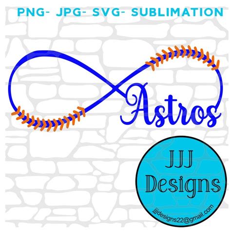 Astros Infinity Laces Svg Pdf Digital File Only Etsy