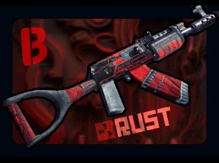 Alien Red AK-47 - Rust Case open on Bloodycase