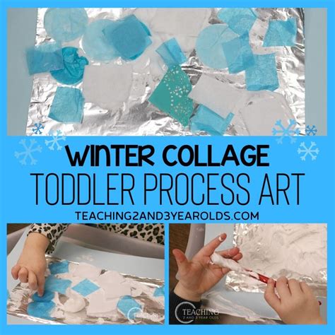 Easy Toddler Winter Art Collage