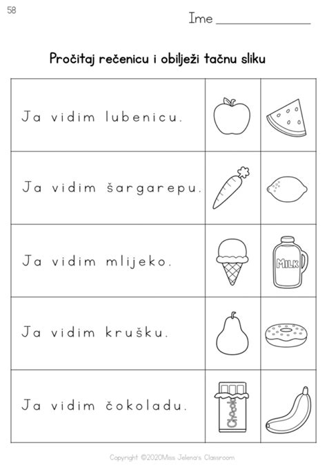 Bosnian Language Food Worksheets | Made By Teachers