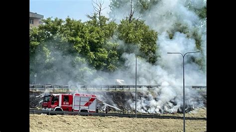 Sterpaglie A Fuoco Lungo La Tangenziale Fumo E Fiamme YouTube