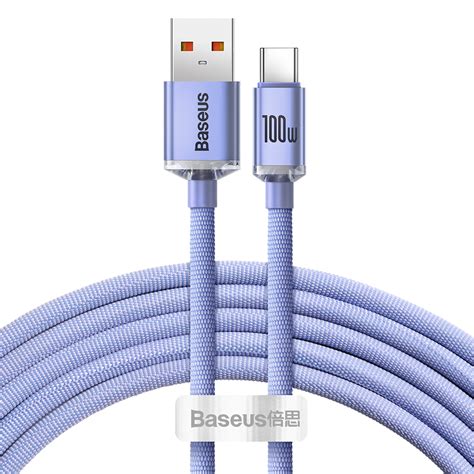 Кабель Baseus Crystal Shine Series Fast Charging Data cabel USB to Type