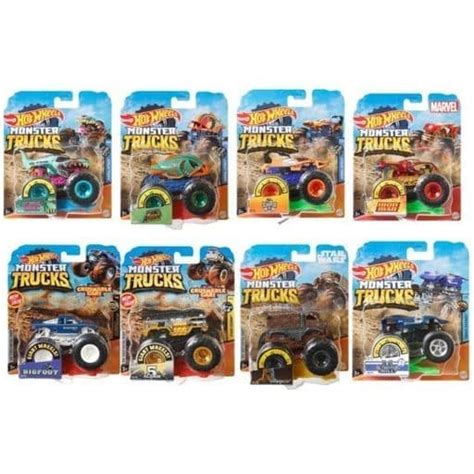 駿河屋 1 64 Hot Wheels モンスタートラック 8個アソート FYJ44 988M ホットウィールhotwheels