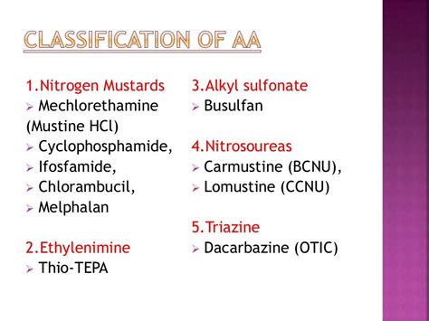 Alkylating agents