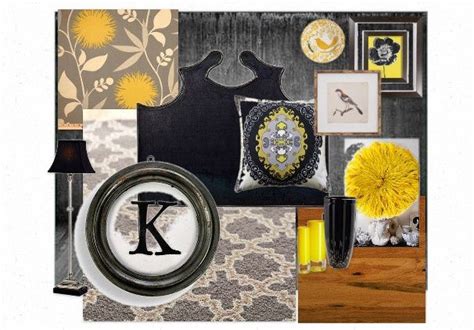 Yellow and Gray Bedroom Decor | yellow and grey Bedroom inspiration ...