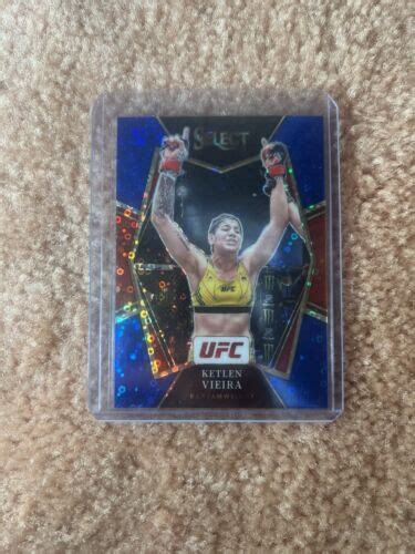 2022 Select UFC Premier Level 176 Ketlen Vieira Blue Disco Prizm 49