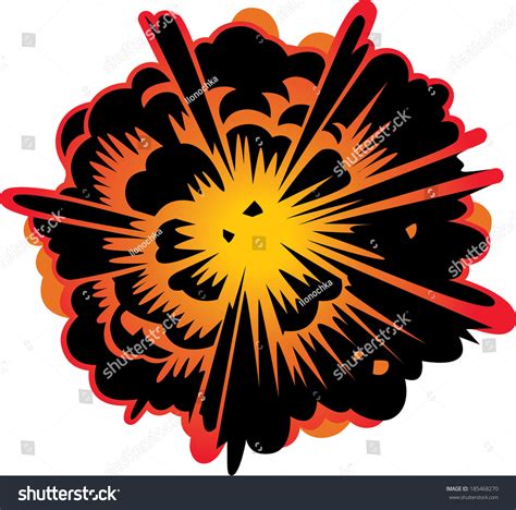 Comic Book Explosion Illustration 185468270 Shutterstock