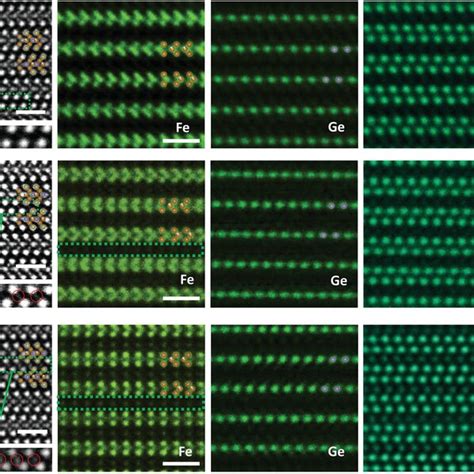 The Image Shows A Cscorrected HAADFSTEM Image Of Fe3GeTe2 Crystals