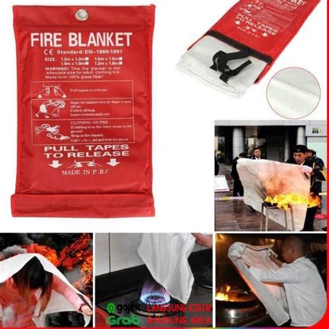 Jual Kain Selimut Alat Pemadam Kebakaran FIRE BLANKET 1 5 M X 1 5 M