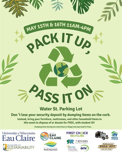 UWEC Student Office of Sustainability - It’s that time of year again