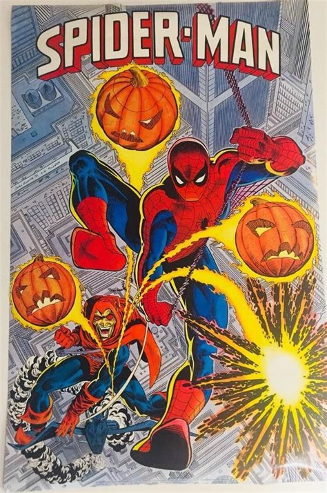 Classic Early 1980s Poster Featuring Spider Man And The Hobgoblin With