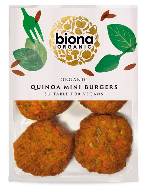 Organic Quinoa Mini Burgers 195g Biona Healthy Supplies