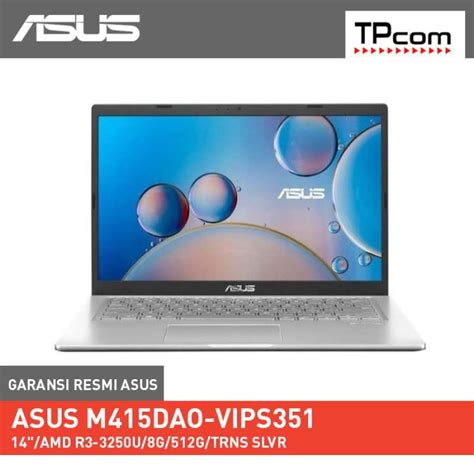 Jual Asus M Dao Vips Notebook Silver R U Gb Gb Ssd