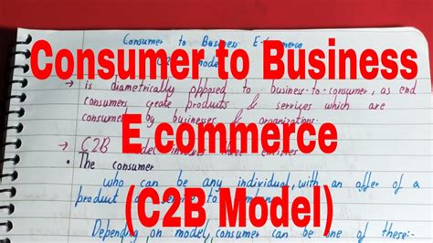 Consumer To Business C2bconsumer To Business E Commerceconsumer To