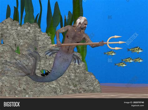 Triton Sea God 3d Image & Photo (Free Trial) | Bigstock