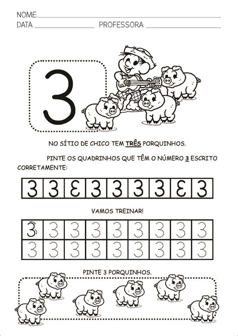 Numerais Atividades Ed Infantil Image To U