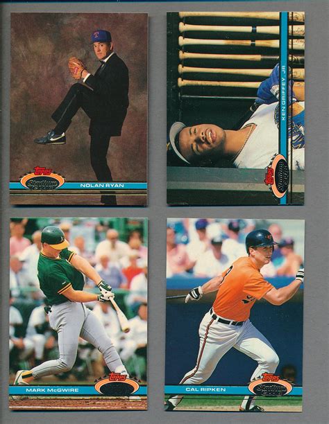 1991 Topps Stadium Club Baseball Complete Set (600) NM/MT MT – Baseball