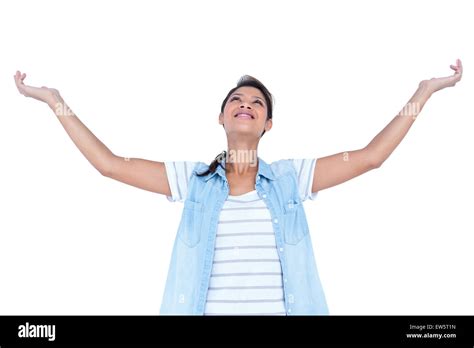 A Pretty Blonde Woman Relaxing Stock Photo Alamy
