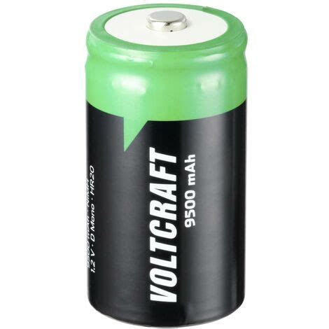 VOLTCRAFT Endurance Pile Rechargeable LR20 D NiMH 9500 MAh 1 2 V 2 Pc S